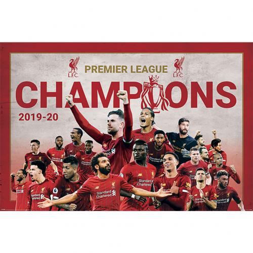 FC Liverpool plakát Premier League Champions Montage 11