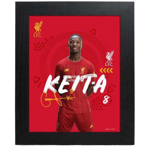 FC Liverpool obrázek v rámečku Keita 10 x 8