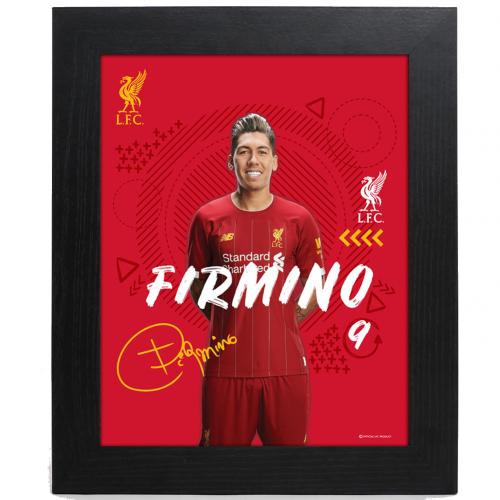 FC Liverpool obrázek v rámečku Firmino 10 x 8