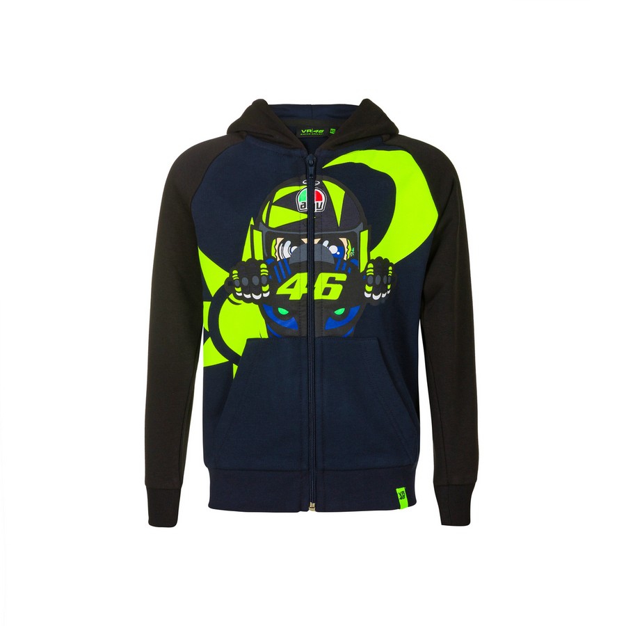 Valentino Rossi dětská mikina s kapucí VR46 - Classic (Sole e Luna) 2020