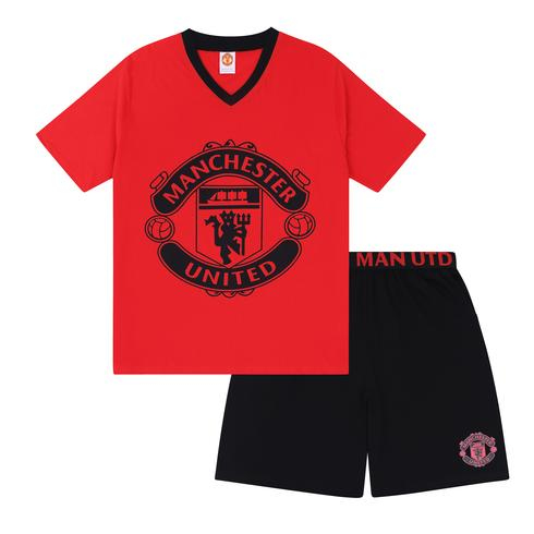 Manchester United pánské pyžamo SLab crest black 39728