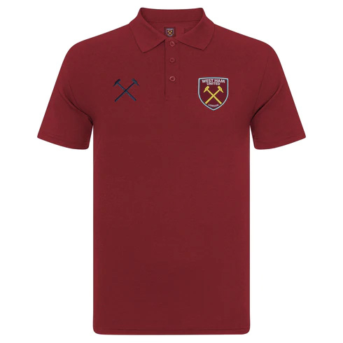 West Ham United pánské polo tričko Crest claret 55262