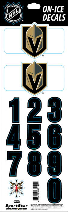 Vegas Golden Knights samolepky hockey helmet Decals