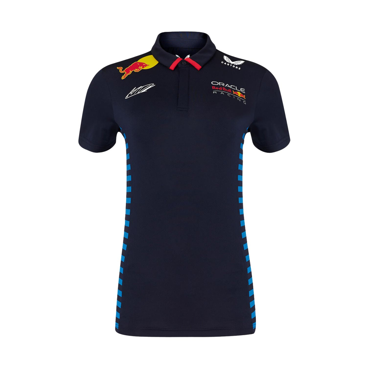 Red Bull Racing dámské polo tričko Driver Max Verstappen blue F1 Team 2024 Castore TF5885XXL