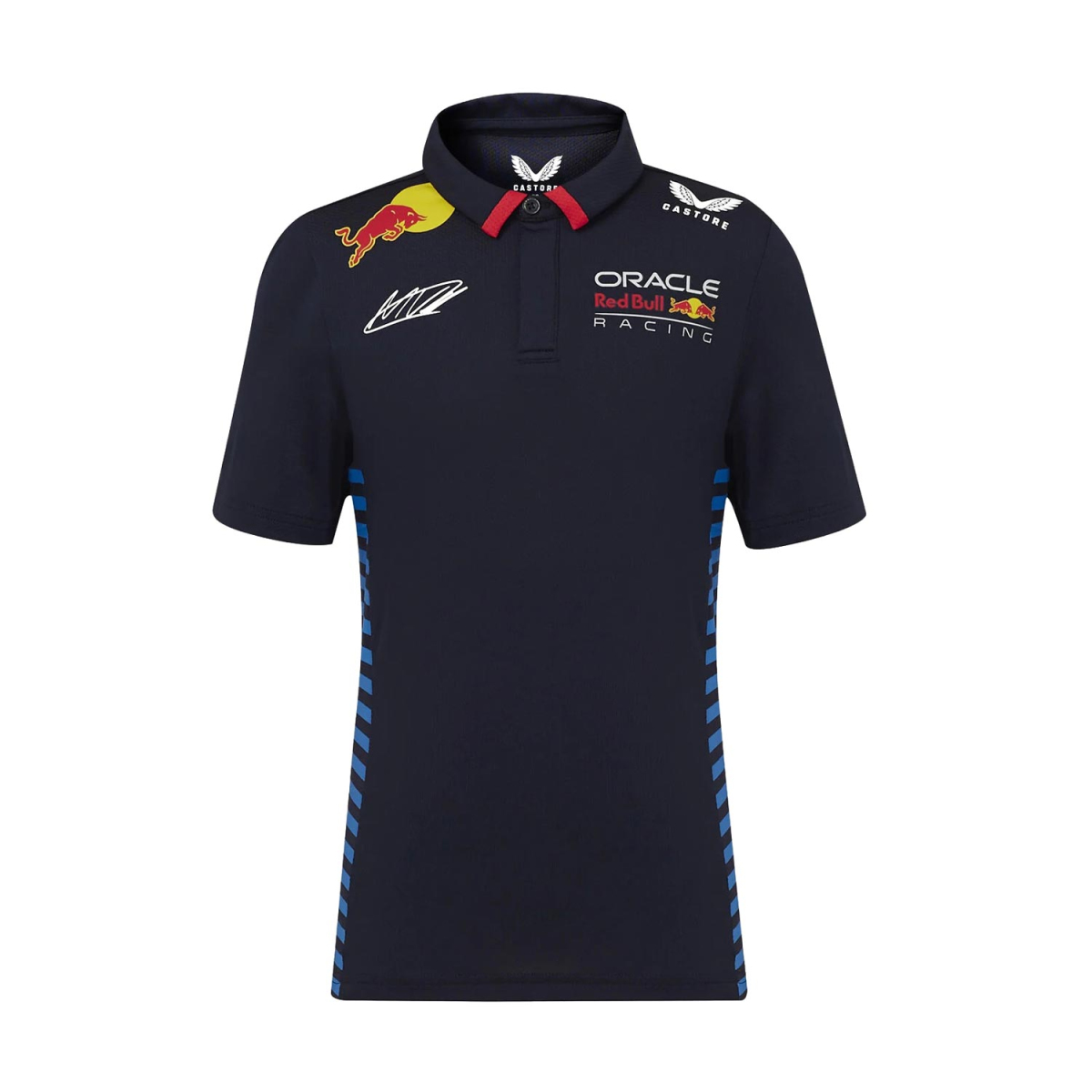 Red Bull Racing dětské polo tričko Driver Max Verstappen blue F1 Team 2024 Castore TJ5885XL