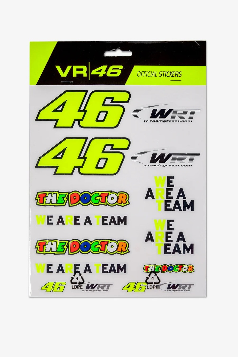 Valentino Rossi velké samolepky VR46 WRT