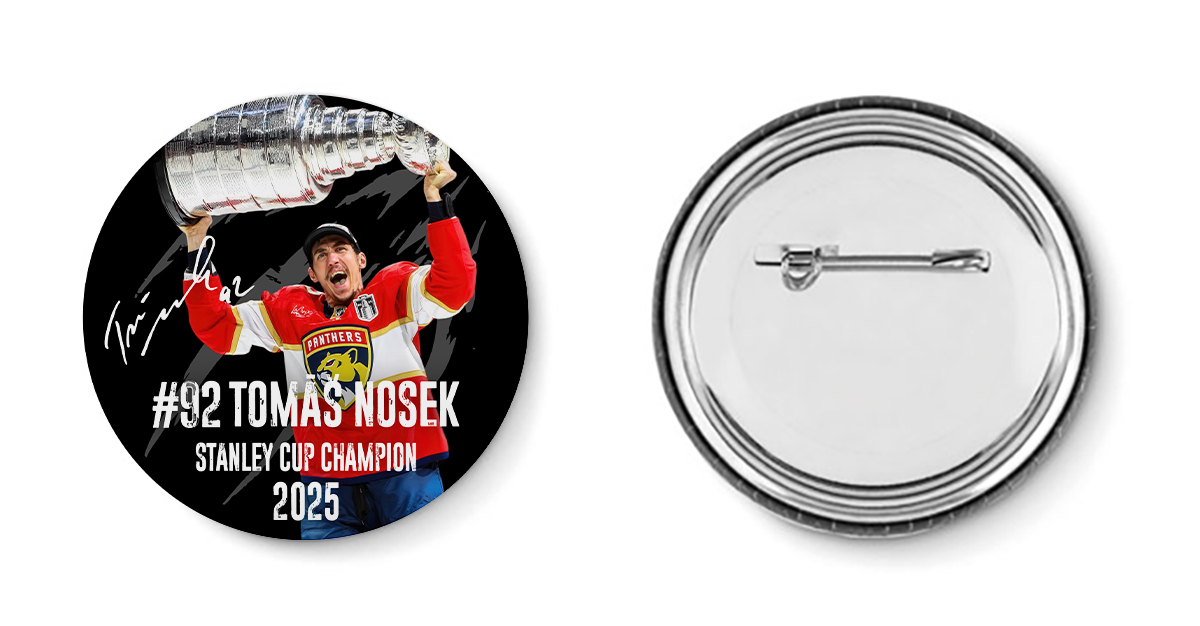 Florida Panthers placka Tomáš Nosek #92 Stanley Cup Champion 2025