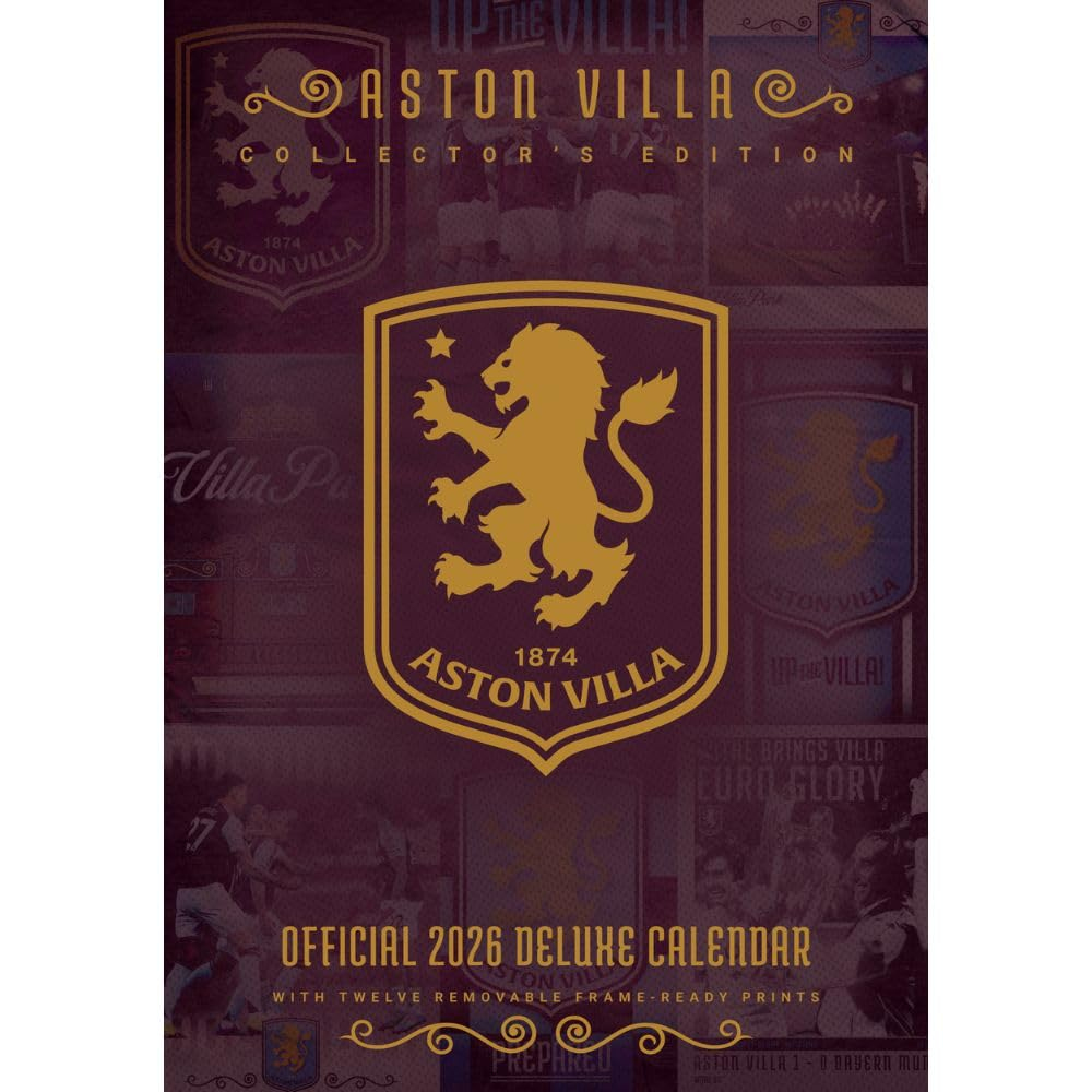 Aston Villa kalendář Deluxe 2026