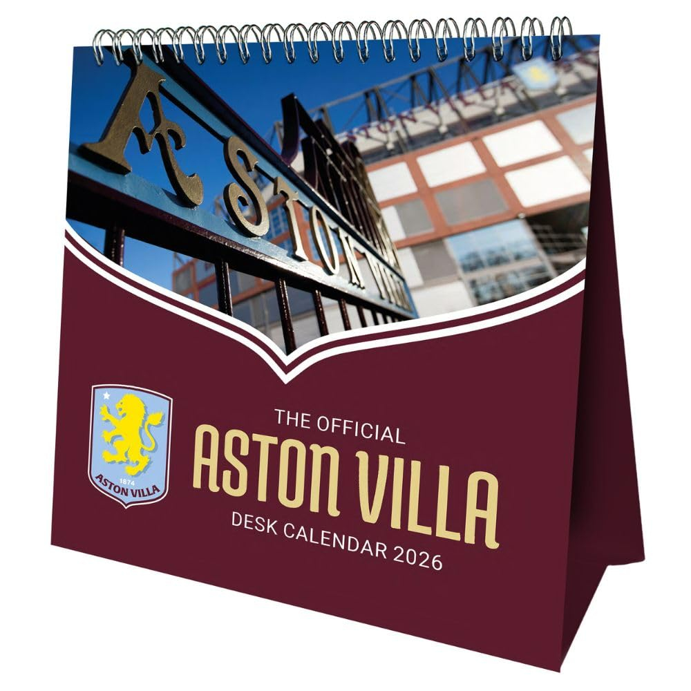 Aston Villa stolní kalendář 2026