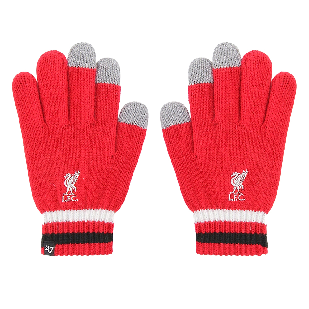 FC Liverpool pánské rukavice Touchscreen red