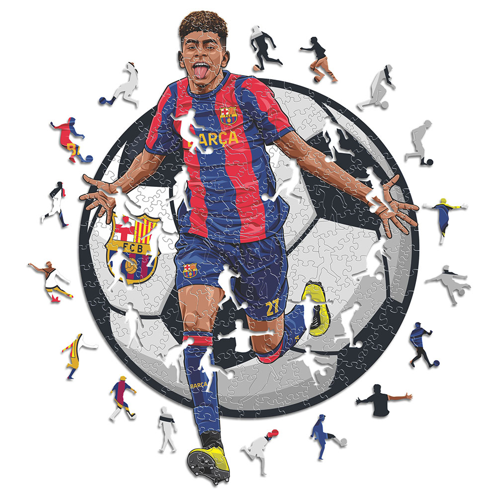 FC Barcelona dřevěné puzzle Yamal 500 pcs