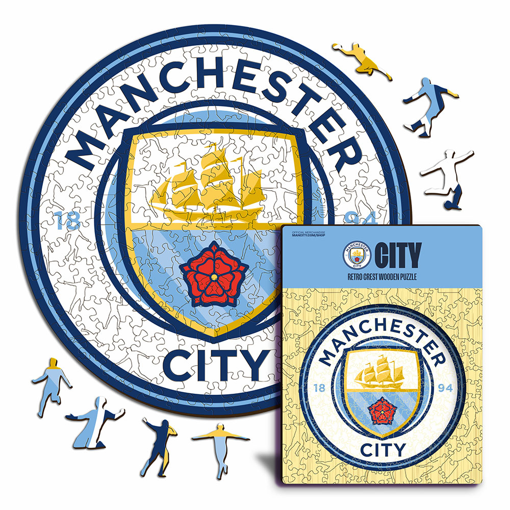Manchester City dřevěné puzzle Crest 500 pcs
