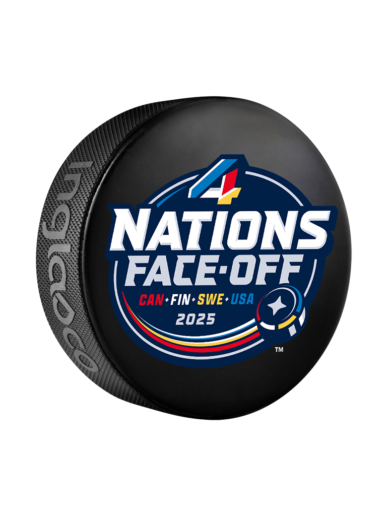 Hokejové reprezentace puk 4 Nations Face-Off All Nations Souvenir Collectors
