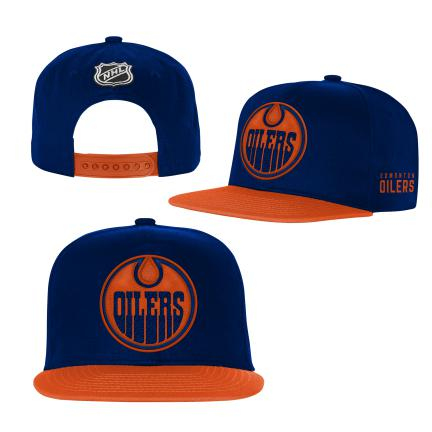 Edmonton Oilers dětská čepice flat kšiltovka Essentials Flatbrim Snapback