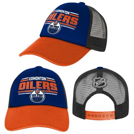Edmonton Oilers dětská čepice flat kšiltovka Essentials Snapback Trucker