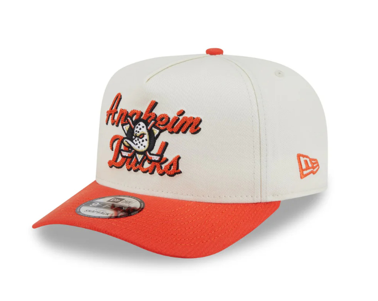 Anaheim Ducks čepice baseballová kšiltovka New Era 950AF Chainstitch white