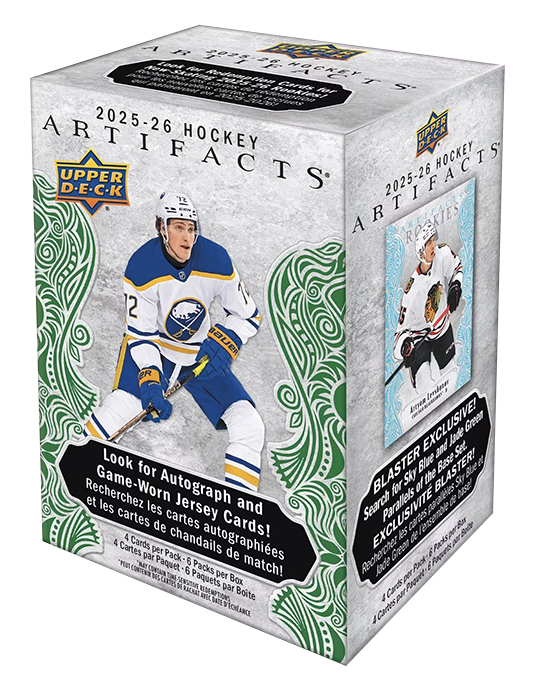 NHL boxy hokejové karty NHL 2025-26 Upper Deck Artifacts Blaster Box