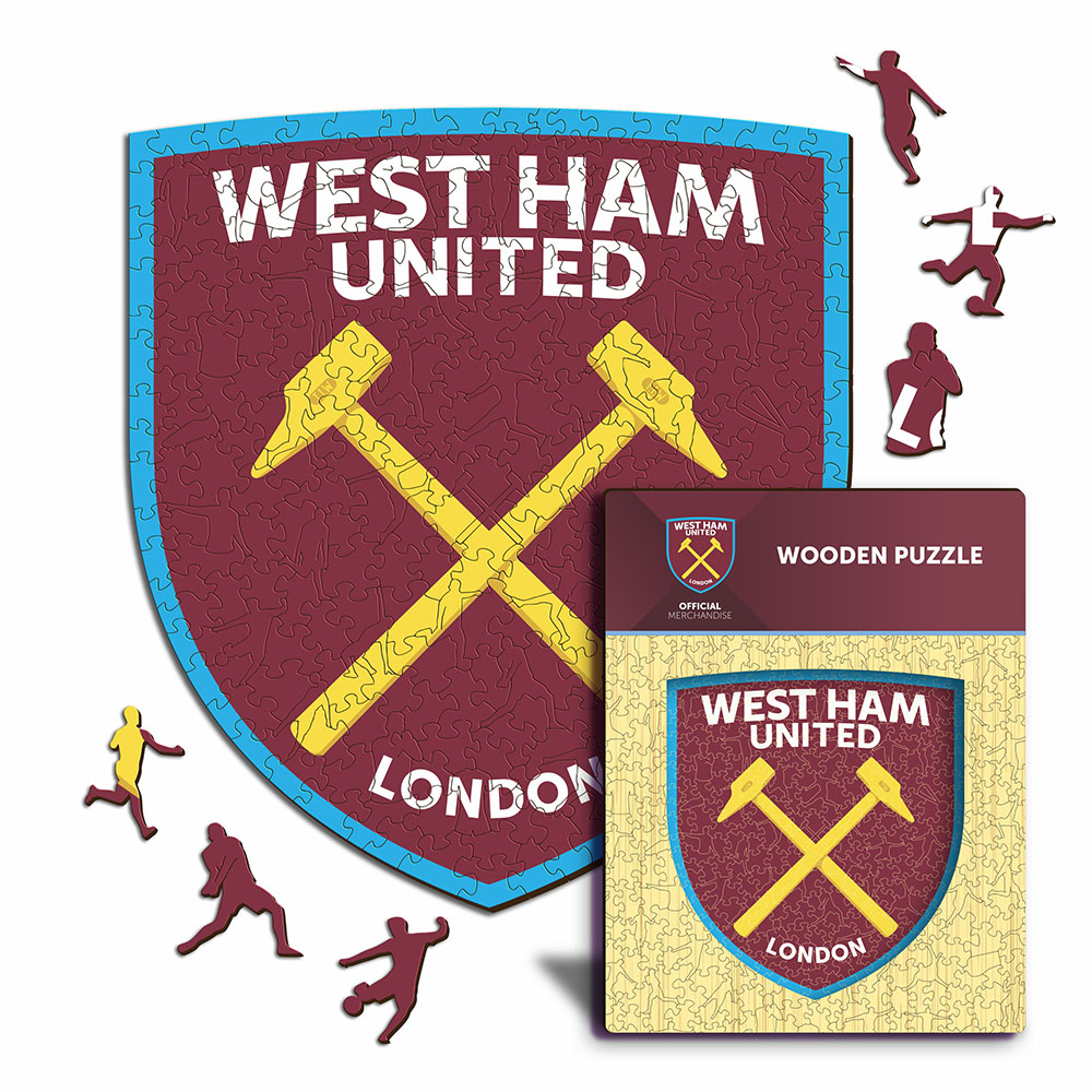 West Ham United dřevěné puzzle Crest 270 pcs