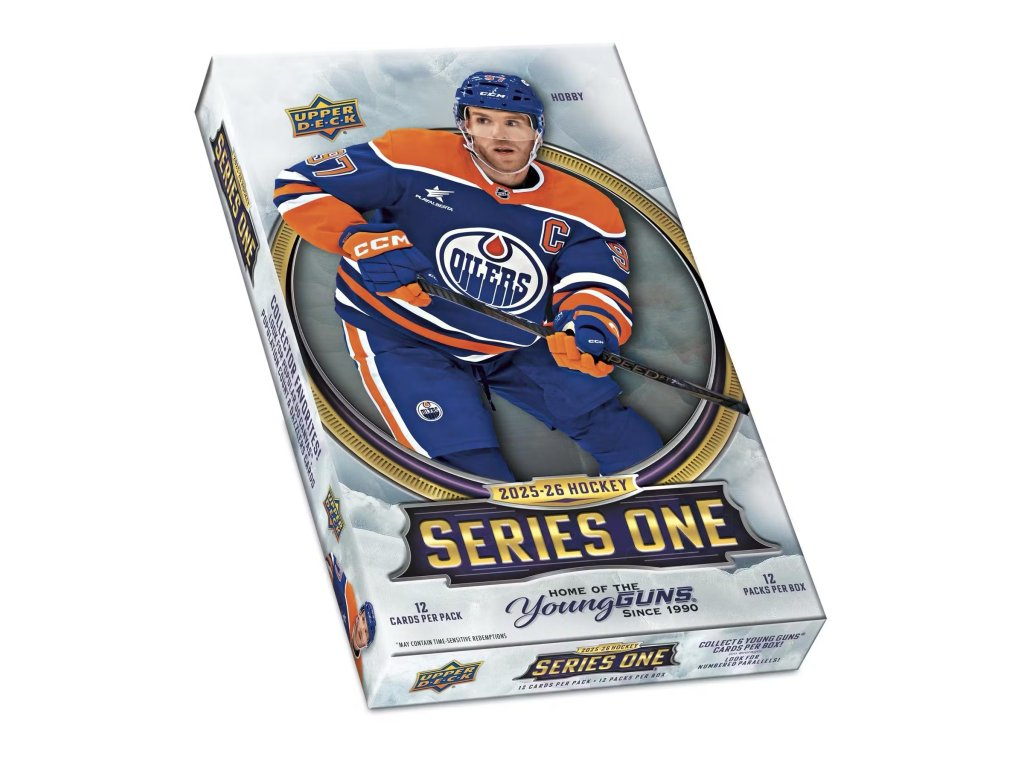 NHL boxy hokejové karty NHL 2025/26 Upper Deck Series 1 Hobby Box