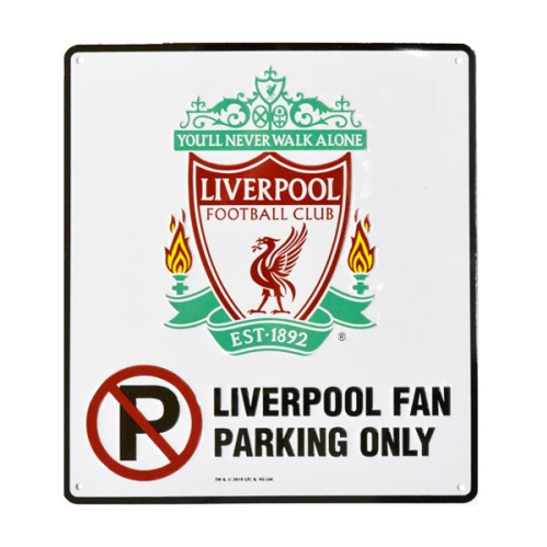 FC Liverpool plechová cedule No parking