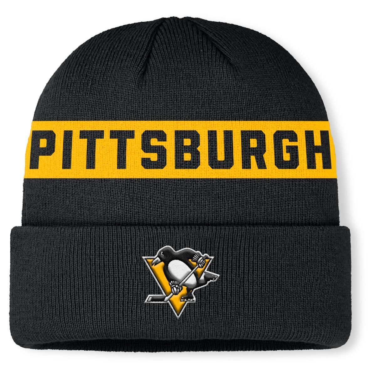 Pittsburgh Penguins zimní čepice Authentic Pro A/Cap Cuffed inscription