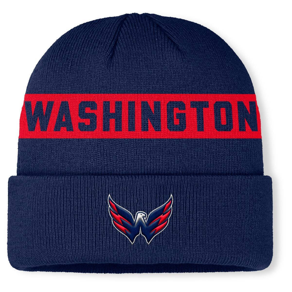 Washington Capitals zimní čepice Authentic Pro A/Cap Cuffed inscription