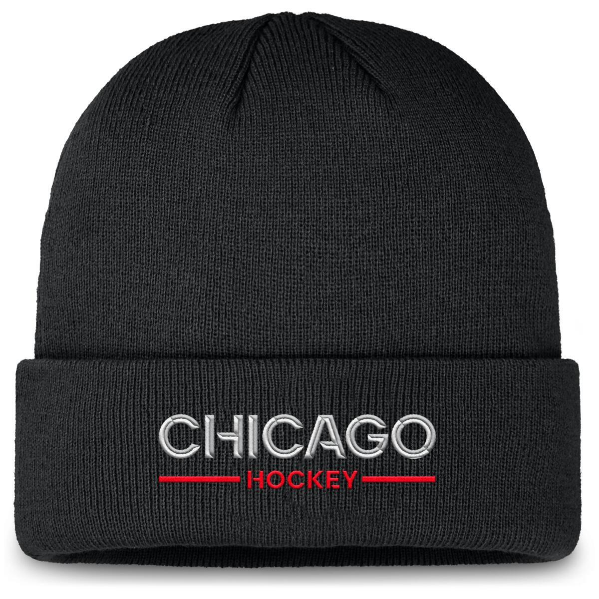 Chicago Blackhawks zimní čepice Authentic Pro A/Cap Cuffed Beanie