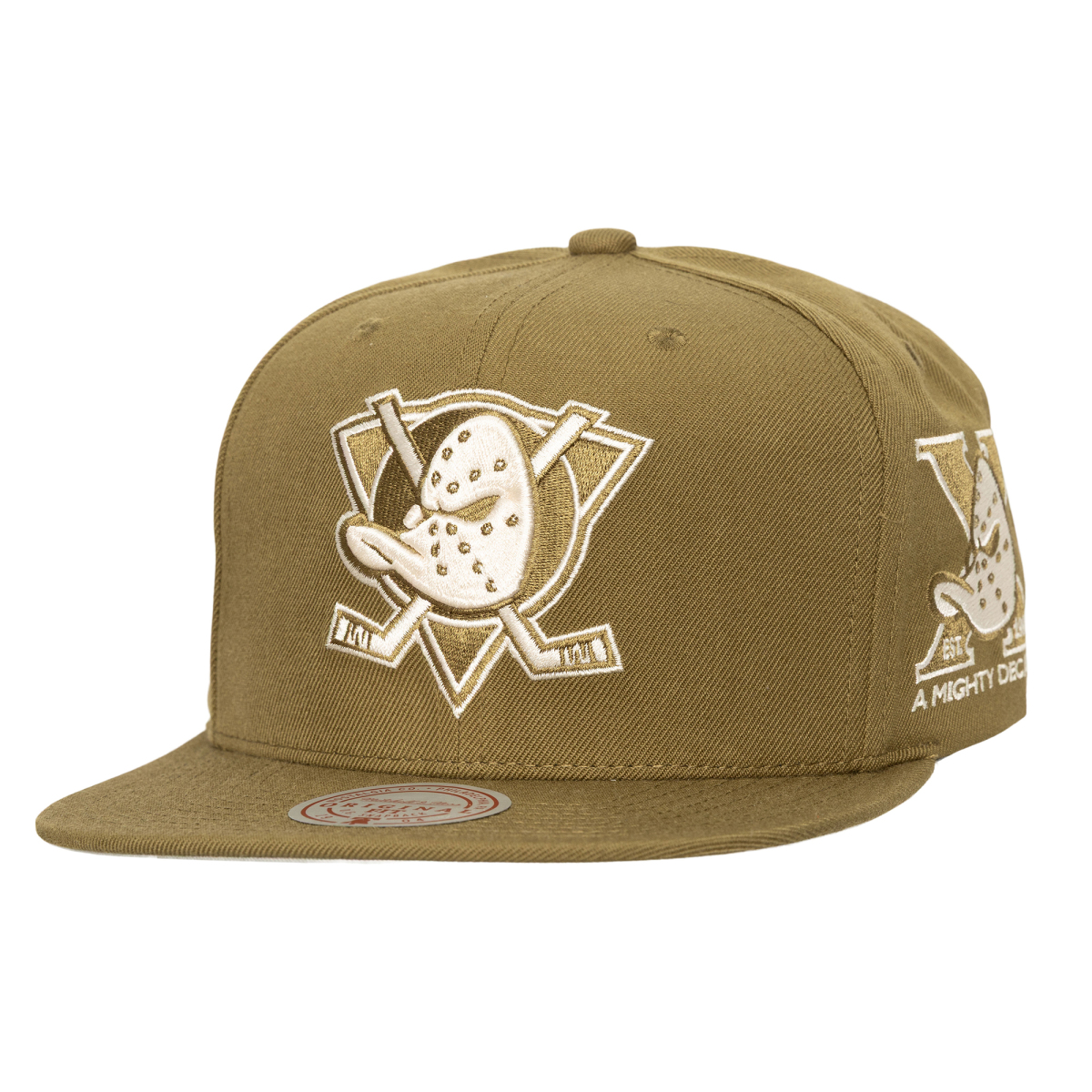 Anaheim Ducks čepice flat kšiltovka Fashion Basic Snapback brown