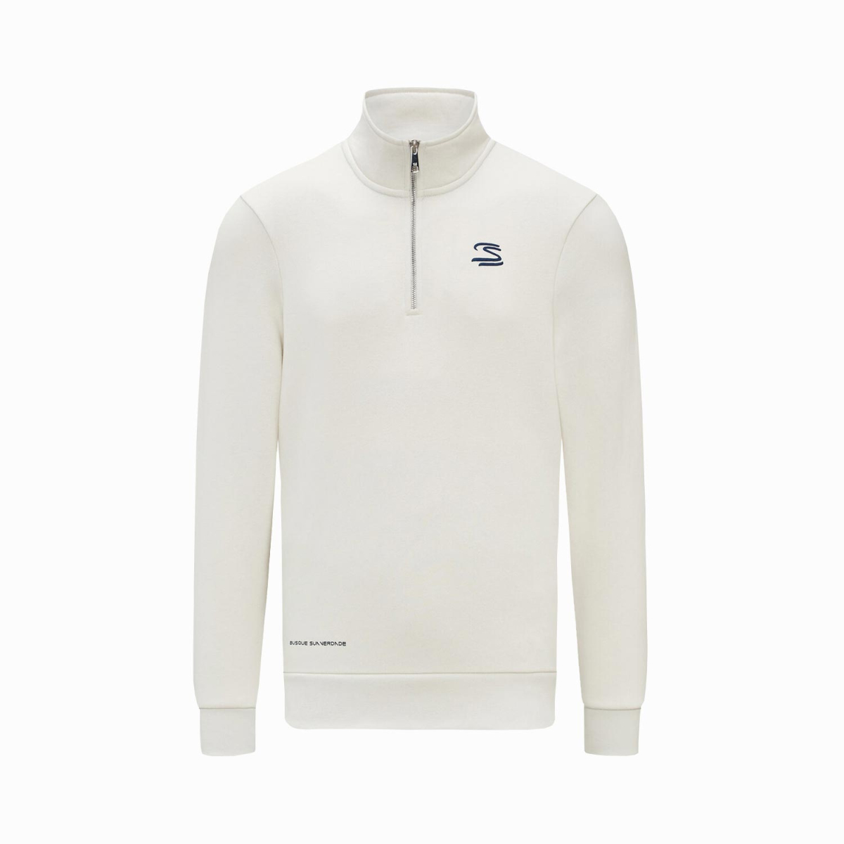 Ayrton Senna pánská mikina 1/4 zip Seasonal white 2023