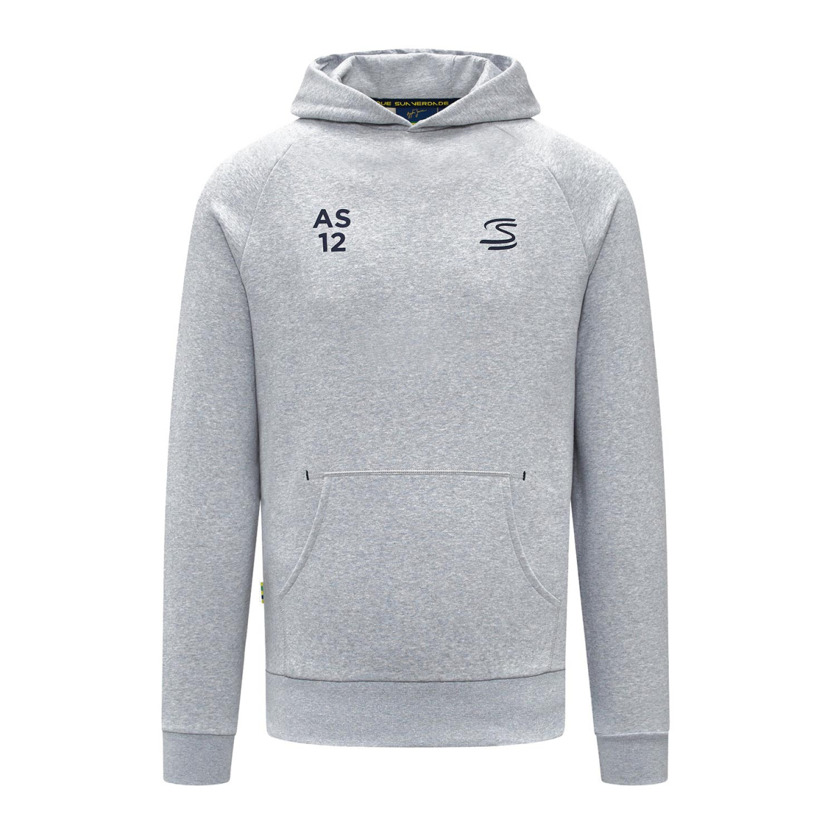 Ayrton Senna pánská mikina s kapucí Graphic grey 2023