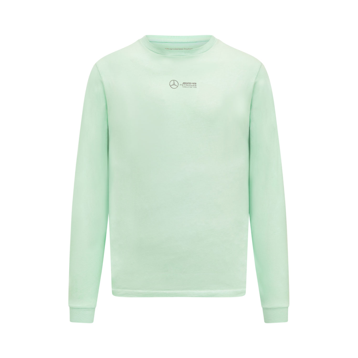 Mercedes AMG Petronas pánské tričko s dlouhým rukávem LS Retro Mint F1 Team 2023