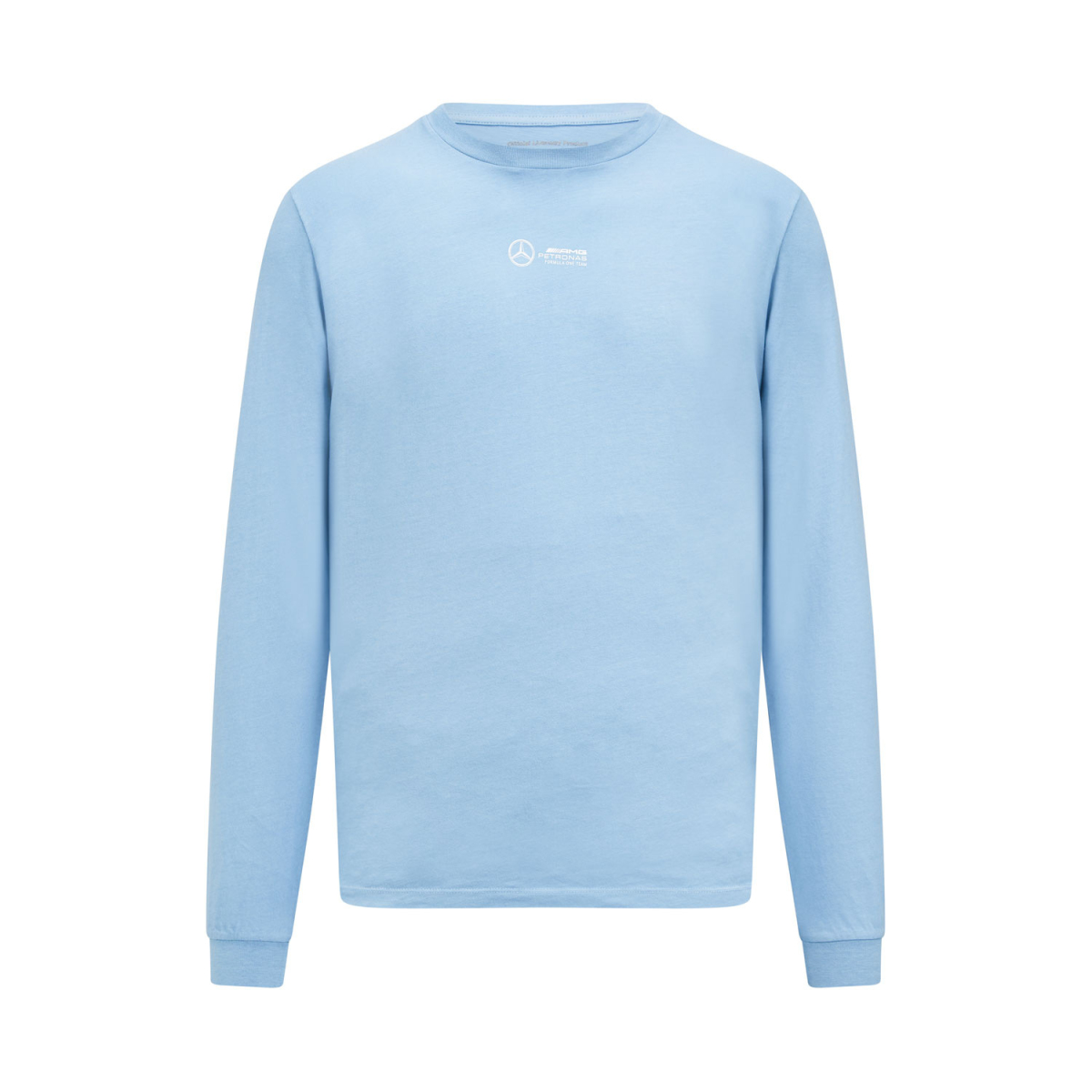 Mercedes AMG Petronas pánské tričko s dlouhým rukávem LS Retro Blue F1 Team 2023