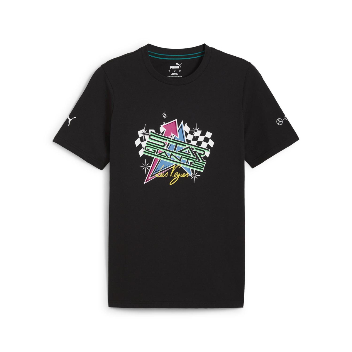 Mercedes AMG Petronas pánské tričko Vegas black F1 Team 2023