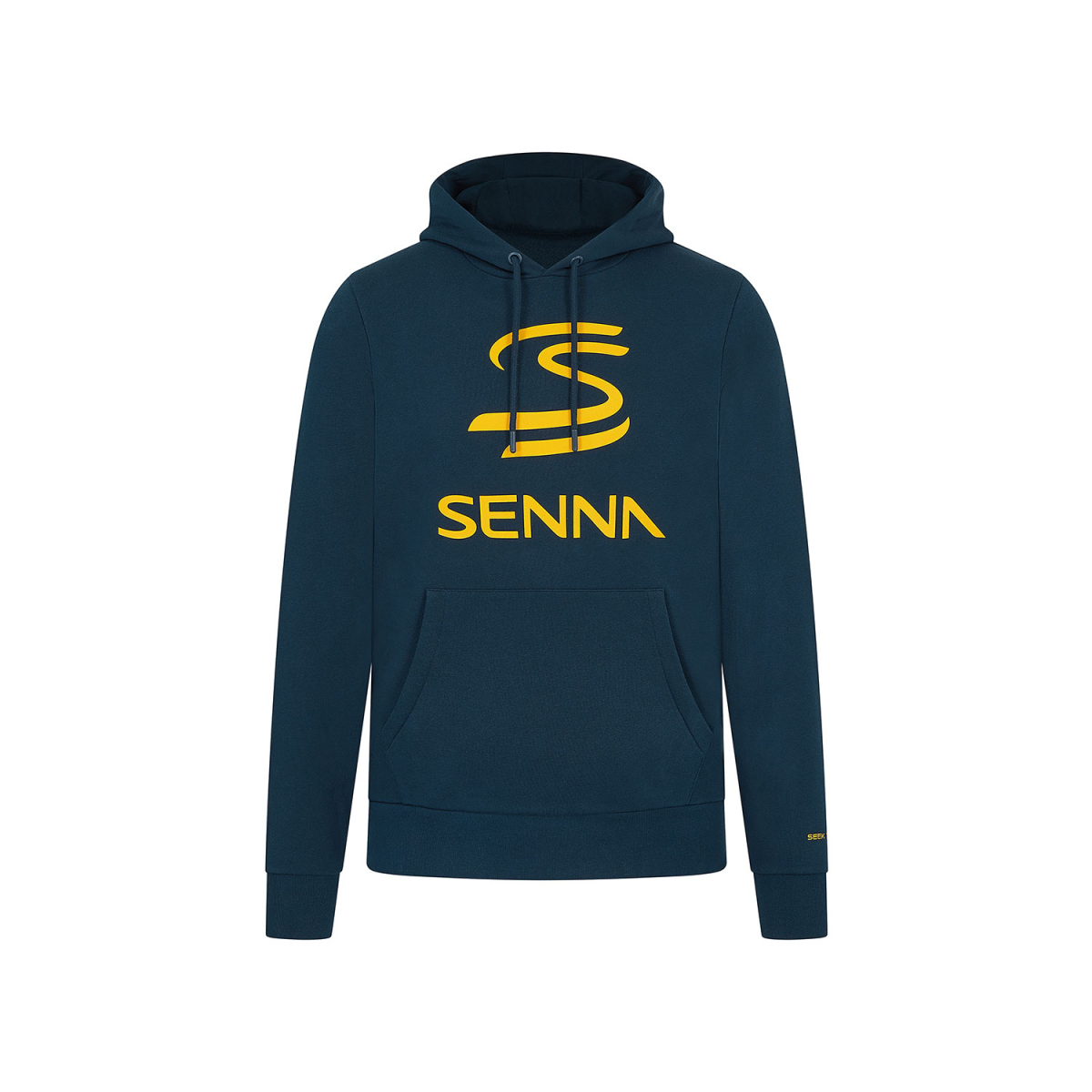 Ayrton Senna pánská mikina s kapucí Logo navy 2024