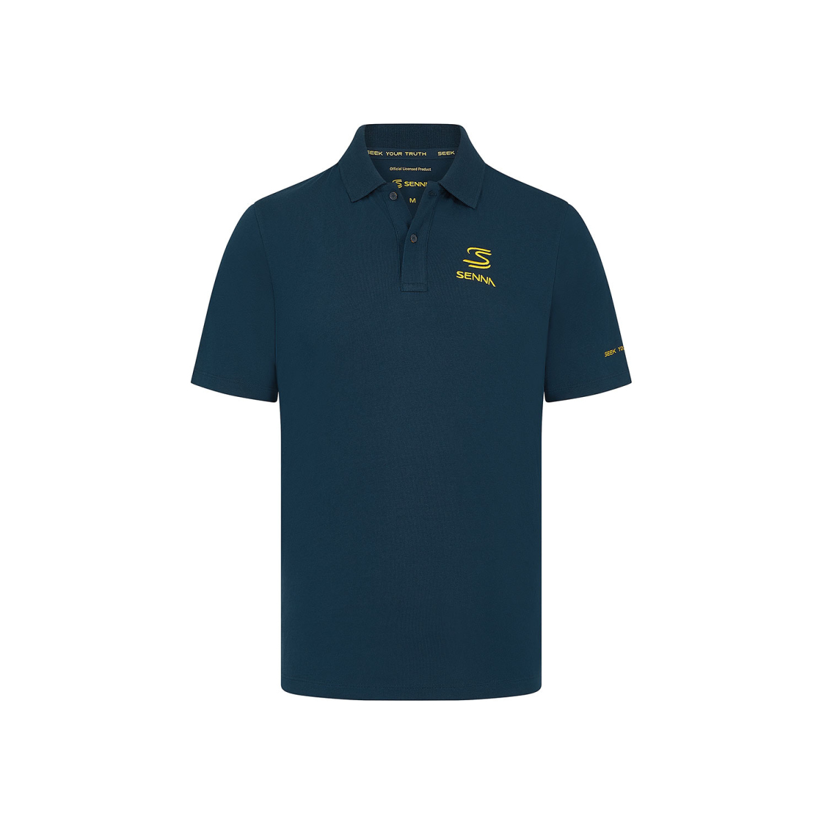 Ayrton Senna pánské polo tričko Core Logo blue 2024