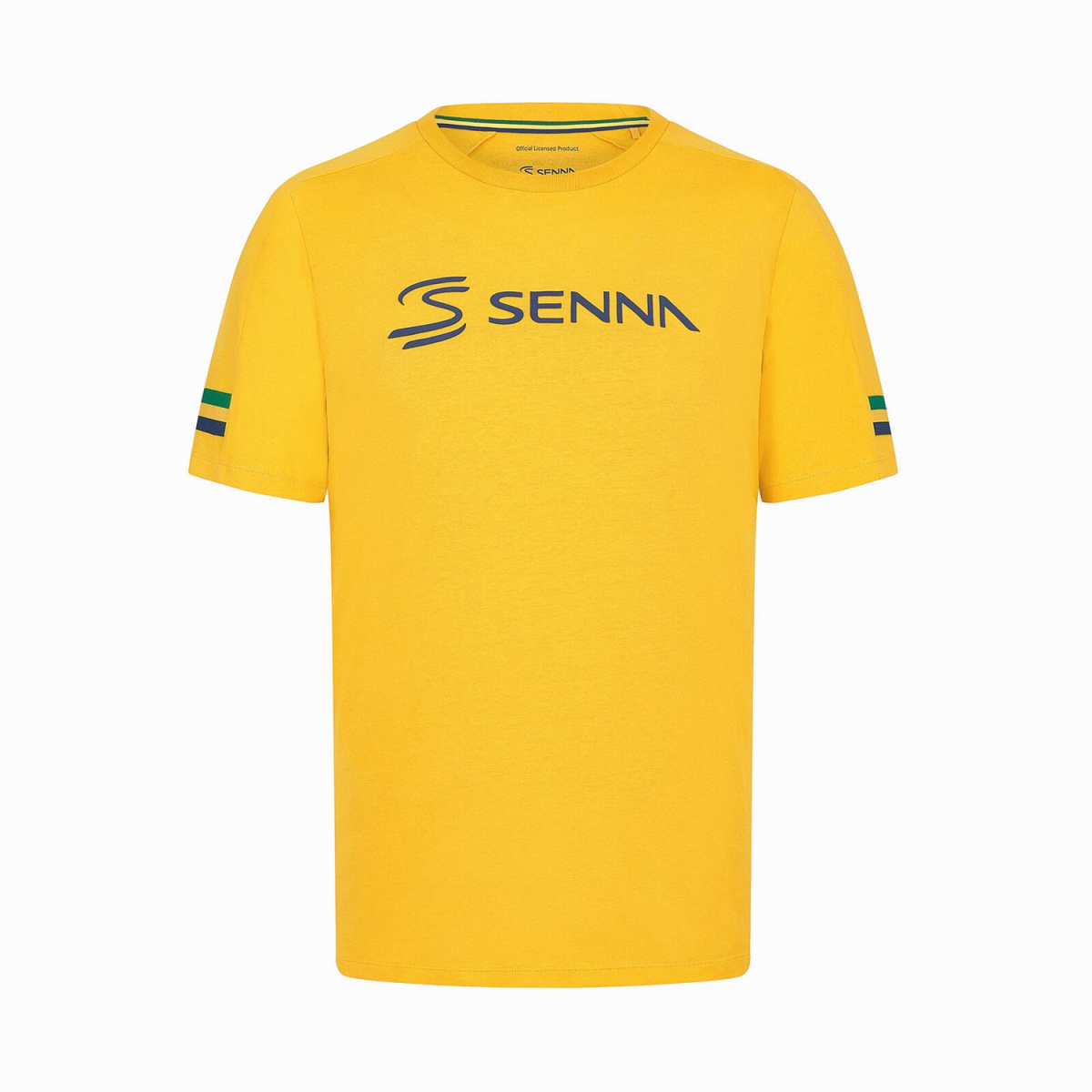 Ayrton Senna pánské tričko Stripe yellow 2024