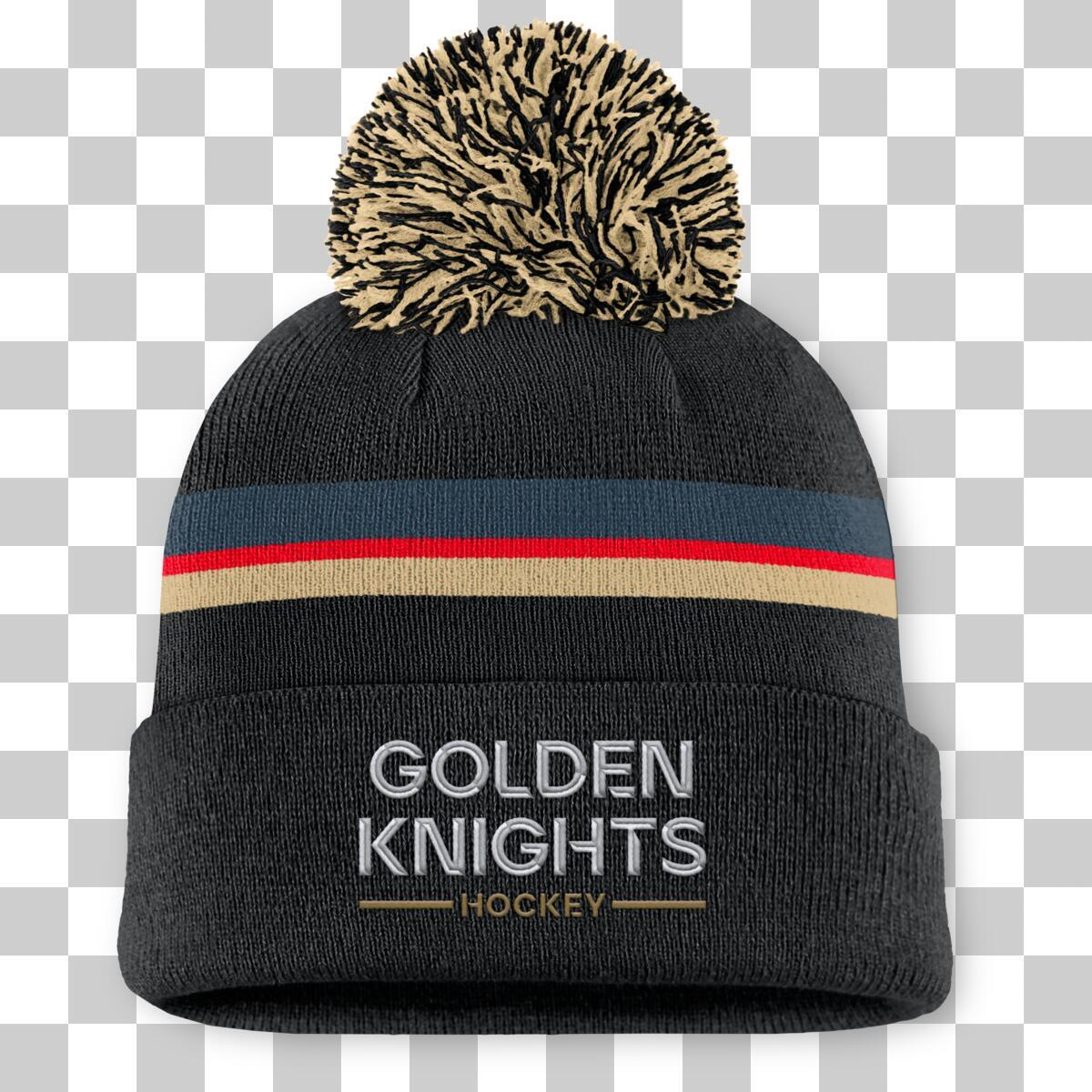 Vegas Golden Knights dámská zimní čepice Authentic Pro W/Cap Cuffed Pom Beanie