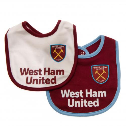 West Ham United dětský bryndák 2 Pack Bibs