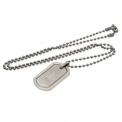 Newcastle United řetízek na krk se psí známkou Framed Dog Tag & Chain