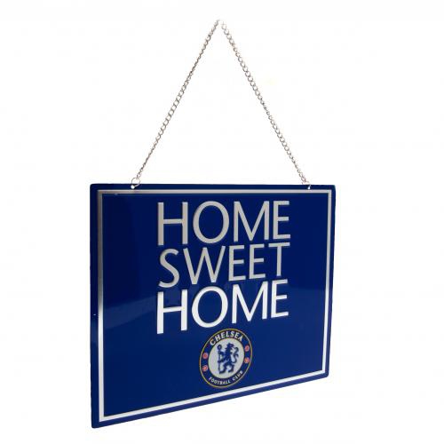 FC Chelsea kovová značka Home Sweet Home Sign
