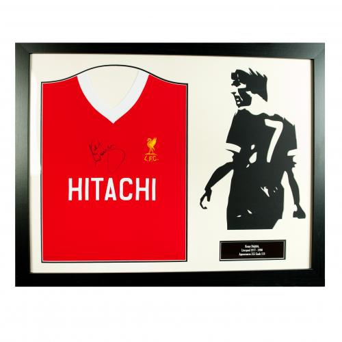 FC Liverpool zarámovaný dres Dalglish Signed Shirt Silhouette