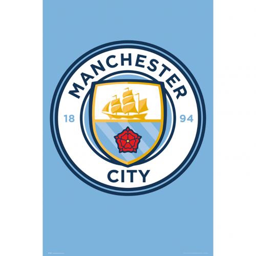 Manchester City plakát Crest 3