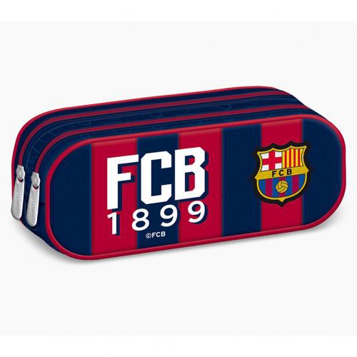 FC Barcelona penál na tužky Double Zip Pencil Case