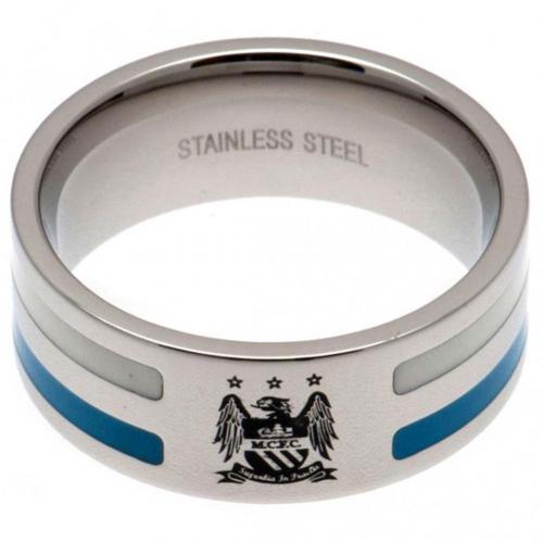 Manchester City prsten Colour Stripe Ring Large EC
