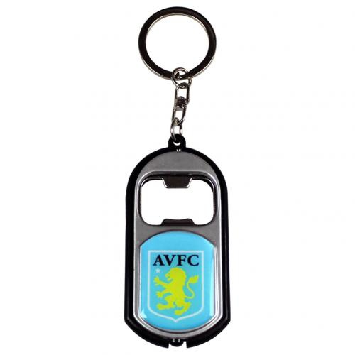 Aston Villa přívěšek s otvírakem Key Ring Torch Bottle Opener
