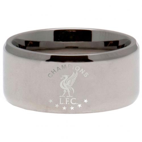 FC Liverpool prsten Champions Of Europe Band Ring Small