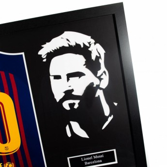 Legendy zarámovaný dres FC Barcelona Signed Shirt Silhouette