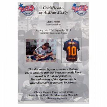 Legendy zarámovaný dres FC Barcelona Signed Shirt Silhouette