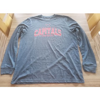 Washington Capitals pánské tričko s dlouhým rukávem blue Mesh Text LS