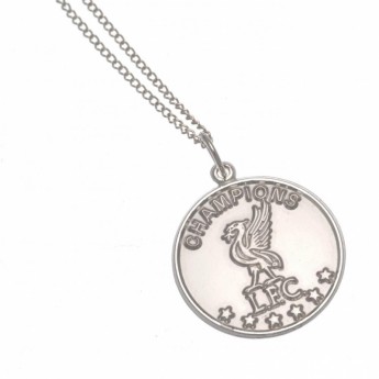 FC Liverpool řetízek na krk s přívěškem Champions Of Europe sterling silver pendant & chain